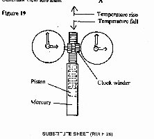 This is a drawing from a old patent application of mine, I added it to the pat app for two reasons, 1. To show that PM was not totally impossible, by using temperature and gravity you can run these clock forever in the right climate, well until they break